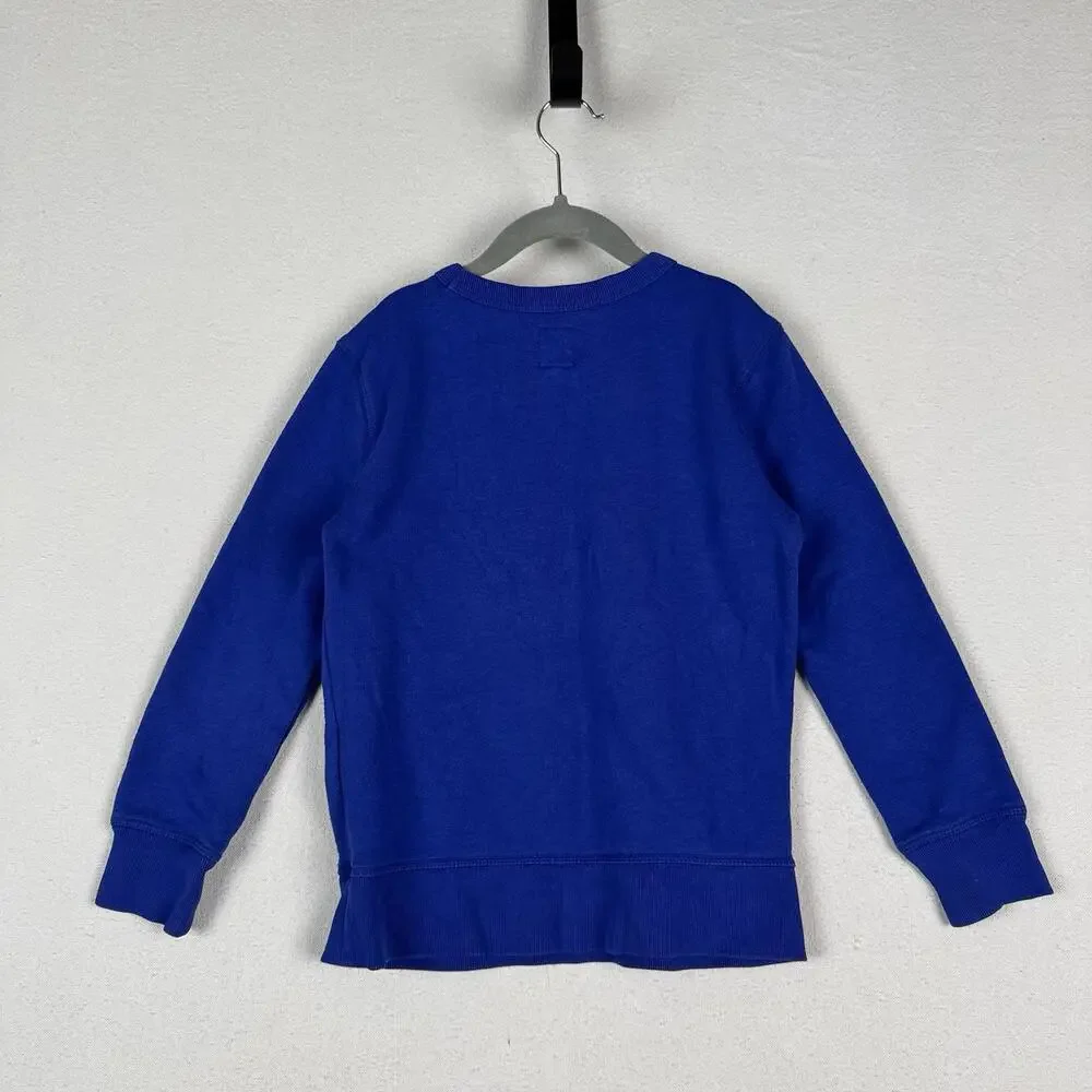 Gap Kids Blue‎ Size S 6-7 Sweatshirt With logo Spellout